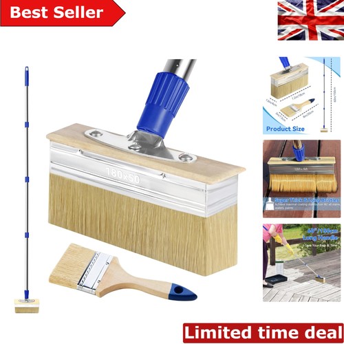 Versatile deck stain brush - 7",