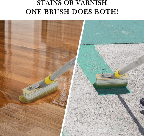 Decking paint brush with - decking,