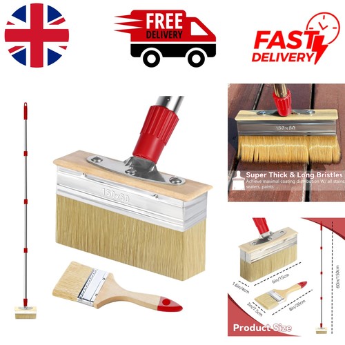 Deck paint brush and - paint,