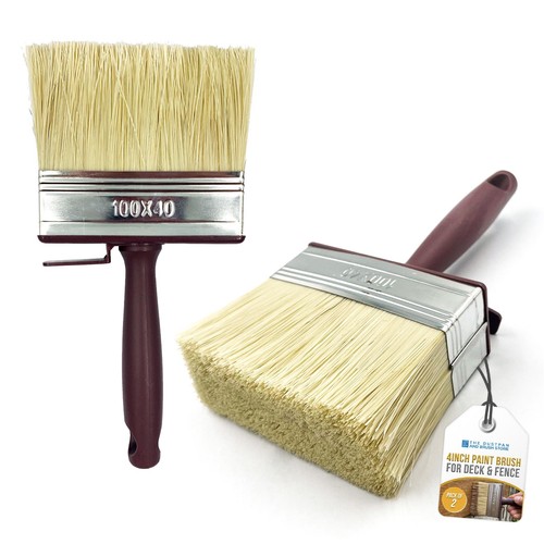 Fence paint brush 2 pack - paint, 4"